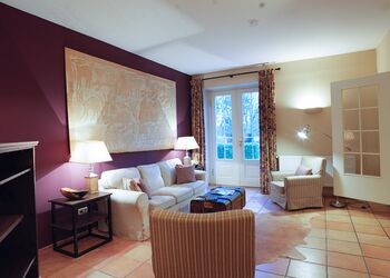 Wohnzimmer Ferienwohnung Kaminwohnung